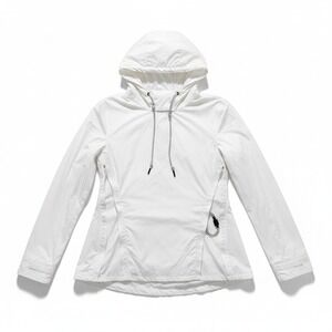 Reebok Victoria Beckham Womens S White Hooded Anorak Windbreaker Jacket RBK x VB